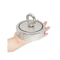 대형 자석 원형 고리 홀더 마그네틱 링, 양면 직경 120mm(인양 전용) 로프 20m