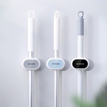 브루마 청소도구걸이 우산 대걸레 밀대 거치대, ecoco 청소도구 걸이 - 그레이