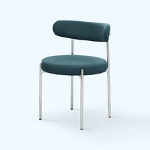 미드센추리 모던 카페 의자 인테리어 디자인 체어, 스위티_그린_실버_SWT