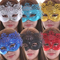 여우가면 무도회가면 오페라 분장 변장 할로윈 소품, 블랙