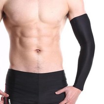 밴딩 보호대 스판 스포츠 슬리브 아대 압박 엘보 팔 팔보호대 팔슬리브 골프 팔꿈치 배드민턴 테니스 팔뚝 밴드, 블랙 FREE(xl), 1개