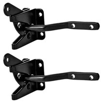 2 개 자기 잠금 게이트 래치 나무 울타리 게이트 도어 래치 스틸 블랙에 대 한 자동 중력 레버 울타리 게이트 잠금, 하나, 검정