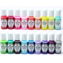 UV 레진공예 레진아트 조색제 일반색상 10g 18color, Gray
