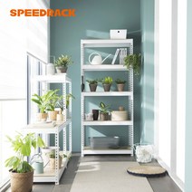 스피드랙 조립식 화분선반 철제 모듈 진열대 이동식 코너 앵글 다육이선반 2단 3단 4단 깊이 300mm, 가로700*깊이300, 블랙 3단(900mm)