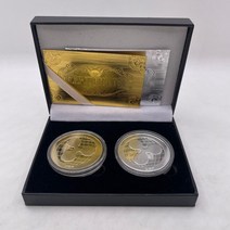 기념주화 비트코인선물 모형소품2in 1 박스 비트코인/이더리움/라이트코인/대시/리플/모네로/EOS Binance V, 06 SET15