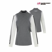 마스터바니에디션 골프 masterbunnyedition여성 소매 배색 하이넥 티셔츠 M421A4TI057_GY, 002, GY