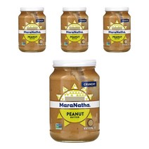 마라나타 로스티드 피넛 버터 크런치 글루텐 프리, 454g, 4개