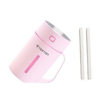 테르톤 컵 휴대용 LED 미니 가습기 PINK 420ml   리필 필터 2p, SK-905