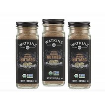 왓킨스 USDA오가닉 넛메그/넛맥 가루 분말 82g 3팩 Watkins Organic Ground Nutmeg, 1개, 200ml