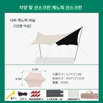 몽골텐트 캐노피 그늘막 차양막 차광막 자외선차단 캠핑 피크닉 차박 글램핑, 팔각샌드골드5.2mx4.2m(10인이상)