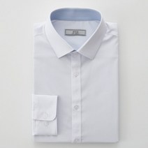 에스티코 화이트 슬림핏 기본 텐셀 셔츠_SDSTZ01SSW