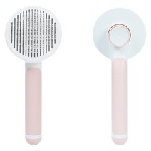 펫 브러쉬 강아지 빗 털빠짐 고양이그루밍 개 푸들 털제거 털관리 슬리커, 인디핑크
