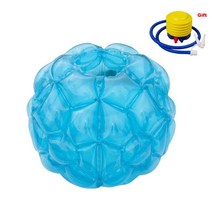 트램펄린 트램폴린 60cm 범퍼 공 어린이 Zorb PVC 풍선 거품 축구 부모-자식 야외 가족 레크 리 에이션 스포츠 게임, [01] Blue
