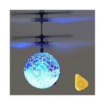 미니 UFO 드론 RC 헬리콥터 항공기 소년 손 제어 적외선 쿼드 콥터 유도 어린이 비행 접시 공 장난감, Blue Ball