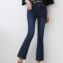 [쏭스타일] 미친스판허리밴딩부츠컷데님팬츠