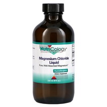 Nutricology 염화마그네슘 액체 8 액량 온스 (236 밀리리터), 5병, 236.59ml