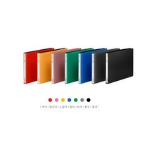 문화 PP PP펀치레스화일 F431-6/레버클립화일 좌철 A5/PP Punchless File/세금철, 적색