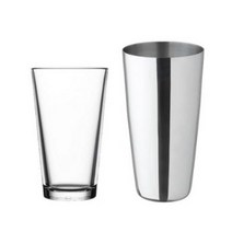 믹싱틴 + 믹싱글라스 세트 Stainless 18-10, 혼합색상, 5세트