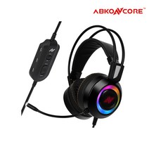 앱코 ABKONCORE CH60 리얼 7.1 채널 RGB 스펙트럼 진동 게이밍 헤드셋 (정품), 1