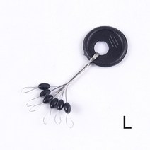 낚시채비 낚시용품 루어낚시60 피스/10 그룹 S ml 블랙 고무 타원형 스토퍼 플로트 낚시찌 바다 잉어 플라, 03 L