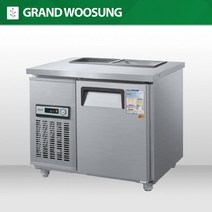 우성 반찬냉장고 테이블형 900 업소용 밧드냉장고 CWS-090RBT, 내부스텐, 아날로그, 좌측