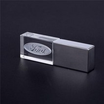 USB DI박스 크리스탈 자동차 로고 플래시 드라이브 32 기가 바이트 무료 사용자 정의 볼륨 판매 개인 디자인 펜 메모리 스틱 U 디스크 16, 32GB+파란