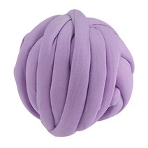 자이언트얀 1KG 빅얀 패브릭얀 점보얀 핑거니팅 핸드 손뜨개 가방 방석 뜨개실 아이친구, 라일락