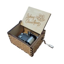 감성 수동 오르골 we wish your merry christmas, 우드색상