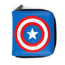 마블 캡틴아메리카 홀로그램 쉴드 지갑 남아 어린이 주니어 동전지갑 MARVEL