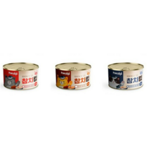 핑크쥬 참치킹 엘라이신 고양이캔 160g, 3가지맛 콤보, 24개