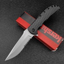Kershaw 3650 볼트 II 보조 접이식 포켓 나이프 속도 안전 8Cr13Mov 블레이드 나일론 웨이브 섬유 핸들 플리퍼 자기 방어, 03 White Serrated Blade
