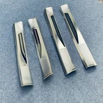 휠체어 진입판 문턱 안전 경사판 내부 도어 웰컴 페달 바 커버 트림 렉서스 RX 350h 450h 500h 2024 용 씰 자동차 액세서리, 없음, 1.outside ss silver
