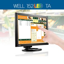 비엠텍씨앤씨 프리미엄 15인치 WELL 152LED TA 터치 모니터 터치스크린 포스용 블랙
