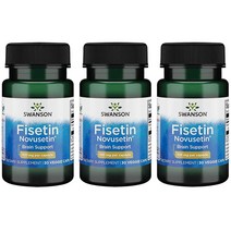 스완슨 피세틴 Fisetin 100mg 30베지캡슐 x 3통, 30캡슐