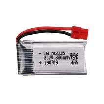 전기 자전거 배터리 3.7V 380mAh Lipo 702035 배터리 SYMA X5A-1 X15 X15C X15W RC 헬리콥터 드론 예비 부