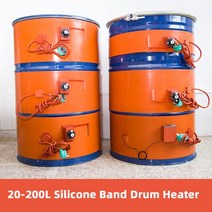220V 20200L 실리콘 밴드 드럼 히터 담요 오일 바이오 디젤 플라스틱 금속 배럴 가스 탱크 손잡이 온도 컨트롤러, 860X200 800W