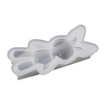 재사용 가능한 수지 토끼 열쇠 고리 실리콘 다이 예술 공예 매달려 장식 보석 DIY 용품에 대한 귀여운 에폭시