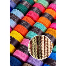 3.0mm 500g 소프트 폴리에스터 텍스쳐 코드 뜨개실 재료 네트백실 부드러운 여름실, No.52, 1개