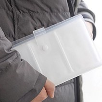 자격증 보관함 명함 사진 케이스 지갑 포토 카드 멀티 수첩 휴대용 학생 사무실, 투명색