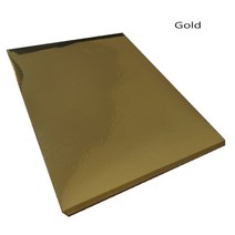 A4 빈 골드 투명 홀로그램 실버 스티커 라벨 용지 레이저 프린터 전문 특수 레이어 10 개, 04 Gold