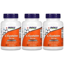 나우푸드 엘 시스테인 500mg 100정 3통