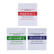 3 개몫 ph 버퍼 분말 4.00 6.86 7.00 9.18 10.01 표준 교정 측정기 보정 용액 분말 테스트 측정 250ml, 4.00 7.00 10.01 3개
