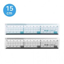15cm 가로 세로 방안자 투명 플라스틱 직자 학용품, 랜덤, 랜덤