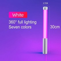 조도계 조도측정기 휘도계 디지털조도계 사진 비디오 필 라이트 RGB LED 스틱 360 ° 글로우 휴대용 충전식, 03 30cm white