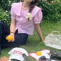스트라이프블라우스 세라블라우스 반팔블라우스 3col blst5558