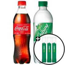 코카콜라업소용500ml x 10개 + 칠성사이다업소용 500ml x 10개 + 안티프라그 가글 x 3스틱 세트상품, 코카콜라10개+칠성사이다10개+가글스틱3개 세트상품