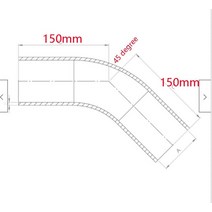 자동차 부품19mm 45도 실리콘 호스 벤드 파이프 엘보우 에어 워터 부스트 인터쿨러, 19mm 레드