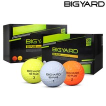 (30알) 넥센 빅야드 SD PLUS 2피스 골프공 가성비 골프볼, 빅야드SD_옐로우_오렌지