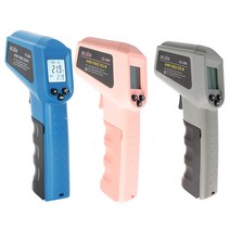 아쿠바 적외선 온도계 CS-304 백라이트 레이저포인트, 핑크