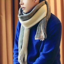 헤이든 투컬러 목도리(베이지+그레이) 추천 파는곳